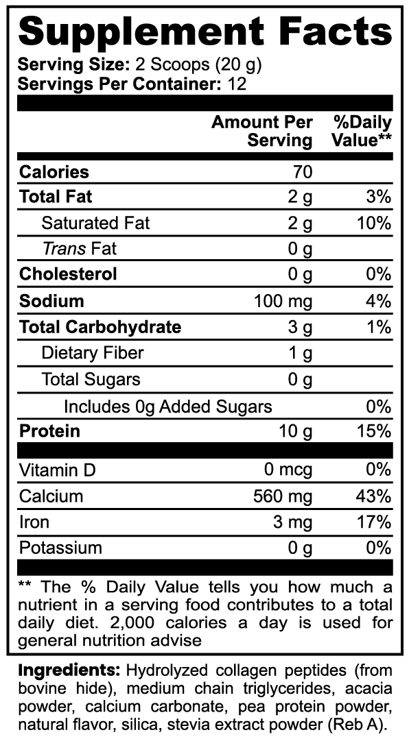 Sol Grass-Fed Collagen Creamer (Vanilla)