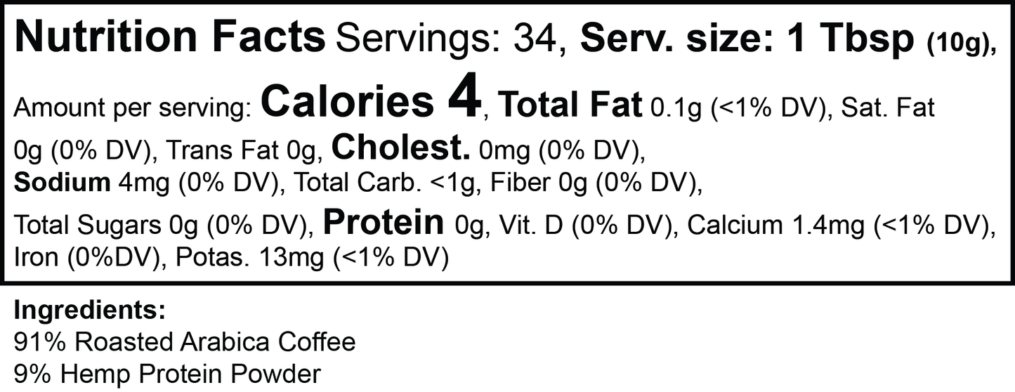 Sol Coffee Hemp Blend (Medium Roast)